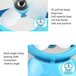Ventilatore da scrivania USB ricaricabile con spruzzo d'acqua