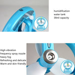 Ventilatore da scrivania USB ricaricabile con spruzzo d'acqua