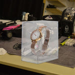 5 PCS Scatola per orologio rettangolare trasparente Scatola per orologio elettronica estraibile, 5 PCS Watch Box