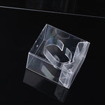 5 PCS Scatola per orologio rettangolare trasparente Scatola per orologio elettronica estraibile, 5 PCS Watch Box