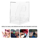 5 PCS Scatola per orologio rettangolare trasparente Scatola per orologio elettronica estraibile, 5 PCS Watch Box