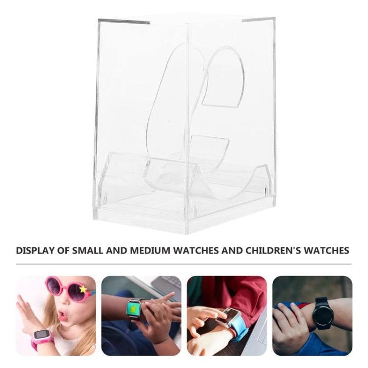 5 PCS Scatola per orologio rettangolare trasparente Scatola per orologio elettronica estraibile, 5 PCS Watch Box