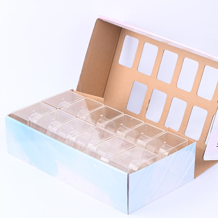 5 PCS Scatola per orologio rettangolare trasparente Scatola per orologio elettronica estraibile, 5 PCS Watch Box