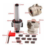 Set di lame per frese con gambo per fresatura, Milling Shank Cutter
