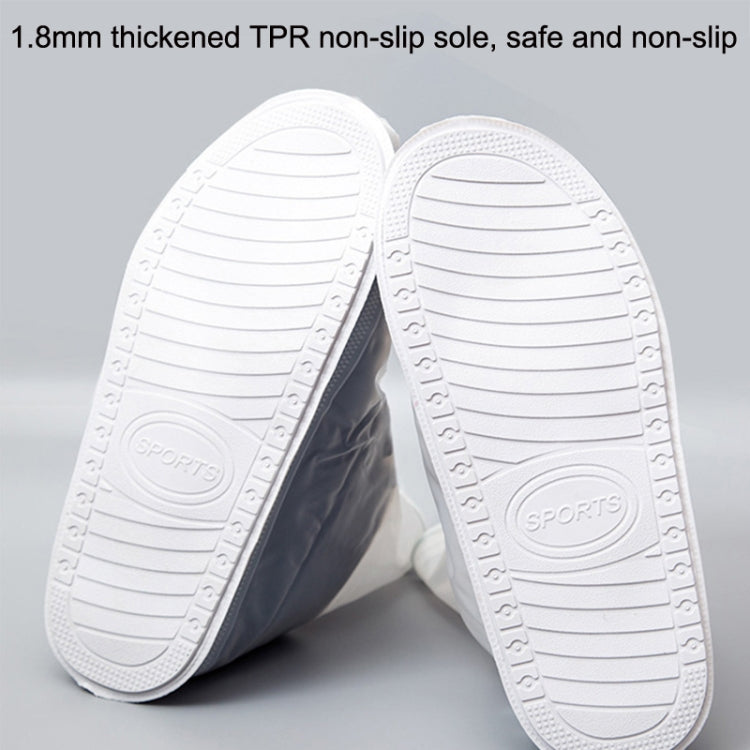 1 paio di copriscarpe impermeabili antiscivolo per esterni piovosi che ispessiscono il copriscarpe per uso ripetitivo, S, M, L, XL, XXL, XXXL