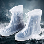 1 paio di copriscarpe impermeabili antiscivolo per esterni piovosi che ispessiscono il copriscarpe per uso ripetitivo, S, M, L, XL, XXL, XXXL
