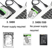 T04 Cavo USB 3.0 a SATA Easy Drive per cavo adattatore per disco rigido da 2,5/3,5 pollici