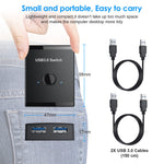 T25 2 in 1 USB3.0 Bidirezionale Switch Printer Sharer Splitter
