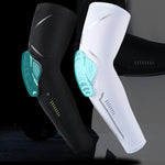 Protezione del braccio di compressione anticollisione a nido d'ape per sport all'aria aperta, colore:, M (Black), L (Black), XL (Black), M (White), L (White), XL (White)