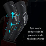 Protezione del braccio di compressione anticollisione a nido d'ape per sport all'aria aperta, colore:, M (Black), L (Black), XL (Black), M (White), L (White), XL (White)
