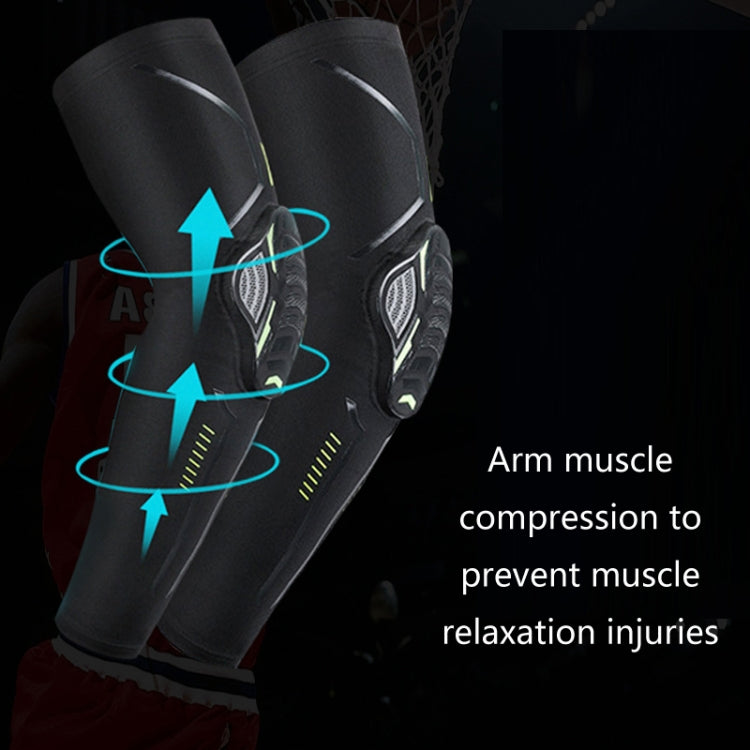 Protezione del braccio di compressione anticollisione a nido d'ape per sport all'aria aperta, colore:, M (Black), L (Black), XL (Black), M (White), L (White), XL (White)