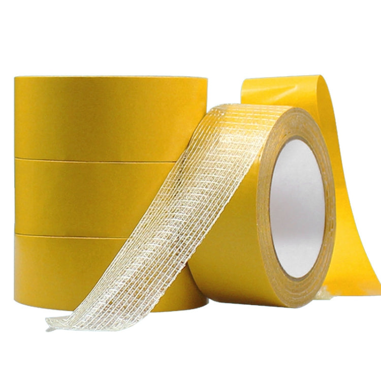 Nastro a rete trasparente in fibra adesiva adesiva a doppia faccia in fibra di vetro, 2 PCS 5mmx50 m, 8mmx50 m, 10mmx50 m, 15mmx50 m, 20mmx50 m, 25mmx50 m, 30mmx50 m, 40mmx50 m, 50mmx50 m