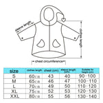 Impermeabile bambini con stampa cartoni animati S-XXL