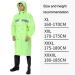 X18 Impermeabile siamese Impermeabile da equitazione riflettente per adulti all'aperto, XL, XXL, XXXL, XXXXL