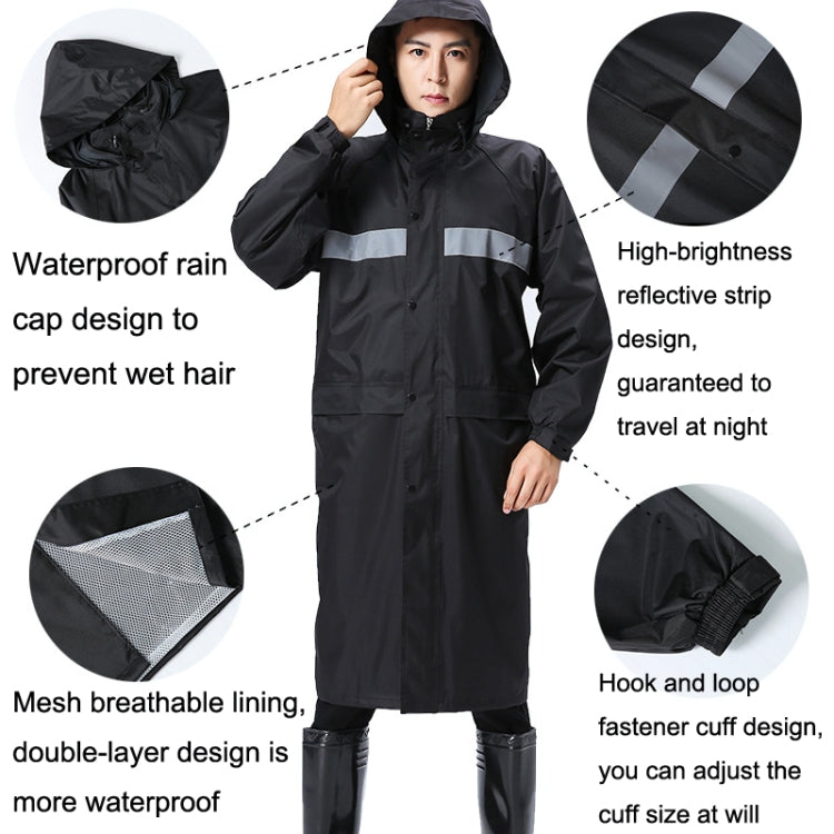 X18 Impermeabile siamese Impermeabile da equitazione riflettente per adulti all'aperto, XL, XXL, XXXL, XXXXL