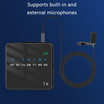 Microfono lavalier wireless con Bluetooth e riduzione rumore