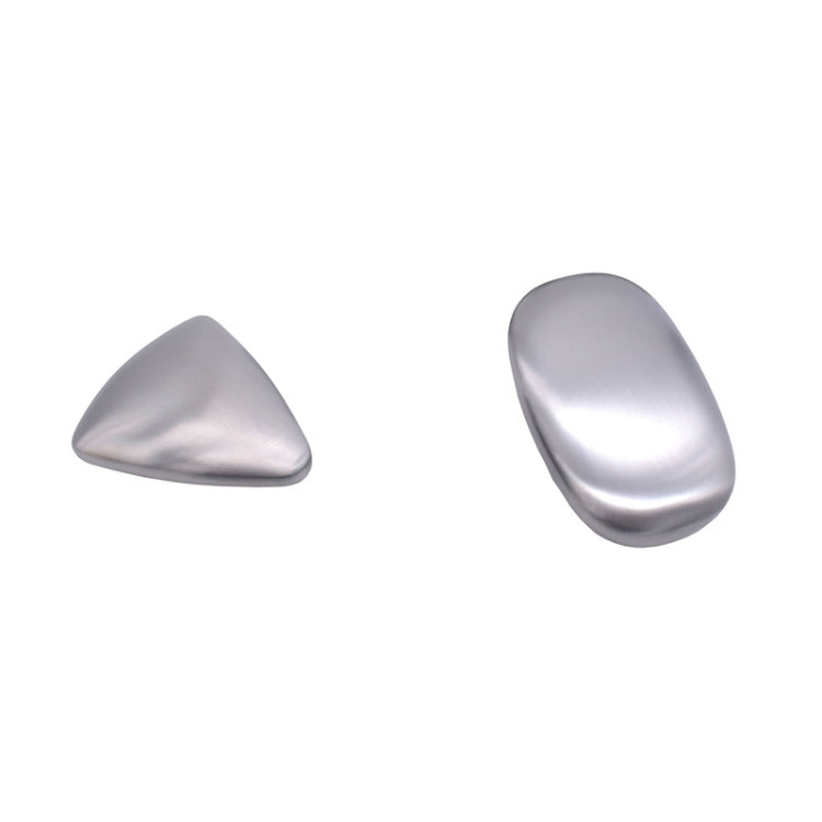Sapone in metallo deodorante per sapone in acciaio inossidabile da 4 pezzi, Triangle, Rectangle