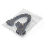 2 in 1 16PIN Cavo di prolunga per gomito OBD per auto Cavo convertito, 2 In 1 16PIN