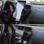 Staffa universale per tablet per telefono cellulare con porta CD per automobili, specifica:, Used Within 12 inch Yellow, Used Within 12 inch Gray, Used Within 15 inch