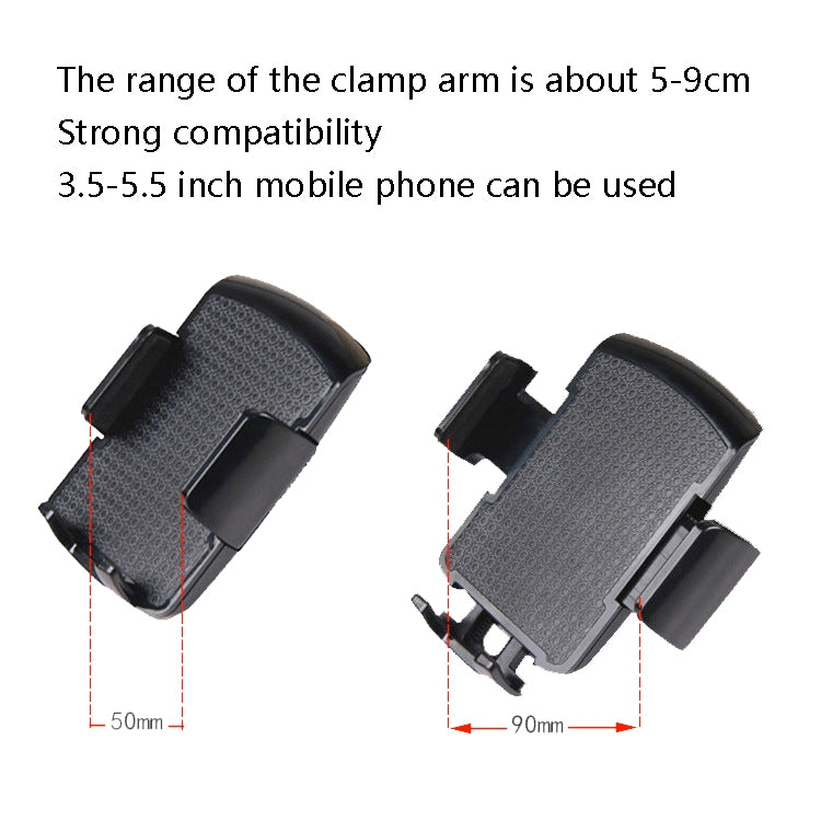 Presa d'aria Cup Seat 2 in 1 Staffa universale per telefono cellulare per auto a tubo lungo, 2 In 1 Long Hose Car Mobile Phone Bracket
