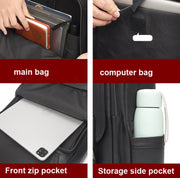 Borsa per laptop da uomo in pelle di vacchetta da lavoro casual