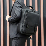 Borsa per laptop da uomo in pelle di vacchetta da lavoro casual