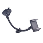 Staffa per clip per cellulare per auto per parabrezza con tubo flessibile lungo a ventosa da 2 pezzi