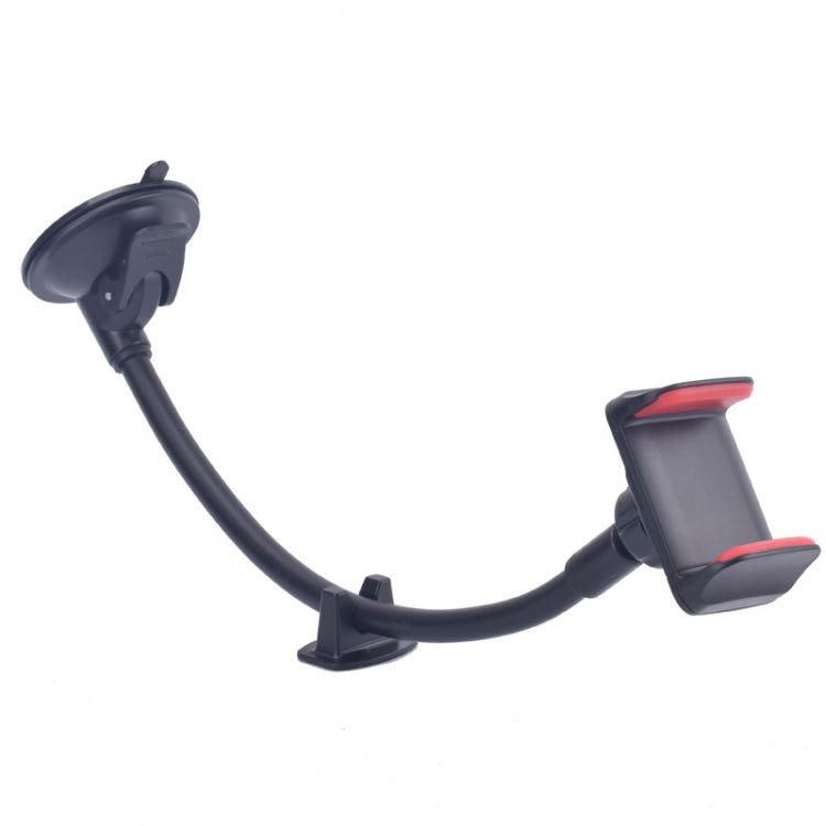 Staffa per clip per cellulare per auto per parabrezza con tubo flessibile lungo a ventosa da 2 pezzi
