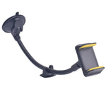 Staffa per clip per cellulare per auto per parabrezza con tubo flessibile lungo a ventosa da 2 pezzi