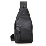 Borsa a tracolla in pelle bovina di primo strato per uomo casual