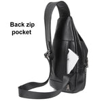 Borsa a tracolla in pelle bovina di primo strato per uomo casual