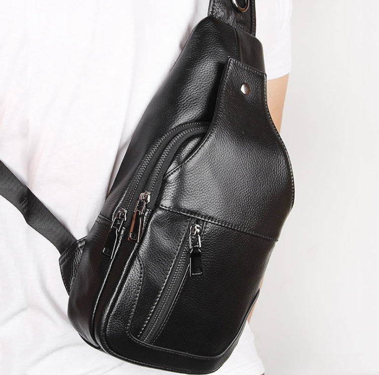 Borsa a tracolla in pelle bovina di primo strato per uomo casual
