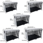 Copertura per gabbia per animali domestici in tessuto Oxford Copertura per protezione solare antipioggia antipolvere per mobili da esterno, 63.5x48x50cm, 79x50.8x53cm, 94x61x63.5cm, 109x74x76cm, 124.5x79x84cm