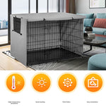 Copertura per gabbia per animali domestici in tessuto Oxford Copertura per protezione solare antipioggia antipolvere per mobili da esterno, 63.5x48x50cm, 79x50.8x53cm, 94x61x63.5cm, 109x74x76cm, 124.5x79x84cm