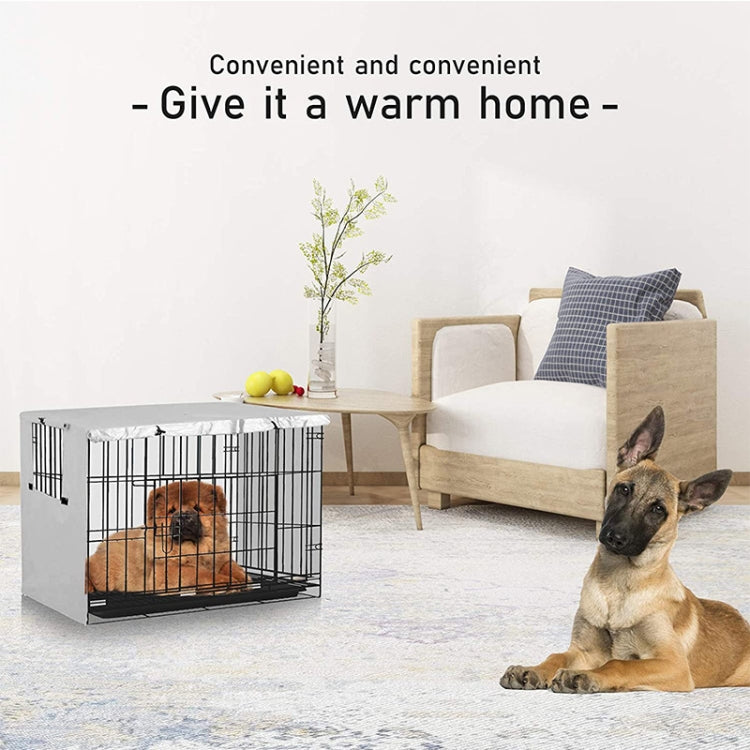 Copertura per gabbia per animali domestici in tessuto Oxford Copertura per protezione solare antipioggia antipolvere per mobili da esterno, 63.5x48x50cm, 79x50.8x53cm, 94x61x63.5cm, 109x74x76cm, 124.5x79x84cm