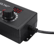 HuaZhenYuan 3-12V5A Regolazione della velocità ad alta potenza e adattatore di alimentazione con regolazione della tensione con monitor, US Plug, EU Plug, UK Plug, AU Plug