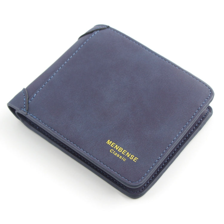 Menbense Portafoglio uomo con adattatore casual moda corto opaco di grande capacità, Light Grey, Navy Blue, Black, Dark Gray, Light Brown