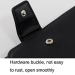 Menbense Fashion Business Simple Handbag PU Portafoglio uomo di grande capacità, Black, Dark Brown