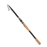 Canna da pesca telescopica in carbonio a sezione corta, 1.8m, 2.1m, 2.4m, 2.7m, 3.0m