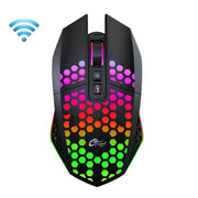 FMOUSE X801 8 tasti 1600 DPI Mouse da ufficio luminoso cavo, stile:, Black Wireless Rechargeable, White Wireless Rechargeable, Black Wired, White Wired