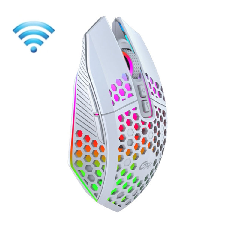 FMOUSE X801 8 tasti 1600 DPI Mouse da ufficio luminoso cavo, stile:, Black Wireless Rechargeable, White Wireless Rechargeable, Black Wired, White Wired