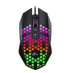 FMOUSE X801 8 tasti 1600 DPI Mouse da ufficio luminoso cavo, stile:, Black Wireless Rechargeable, White Wireless Rechargeable, Black Wired, White Wired