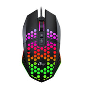 FMOUSE X801 8 tasti 1600 DPI Mouse da ufficio luminoso cavo, stile:, Black Wireless Rechargeable, White Wireless Rechargeable, Black Wired, White Wired