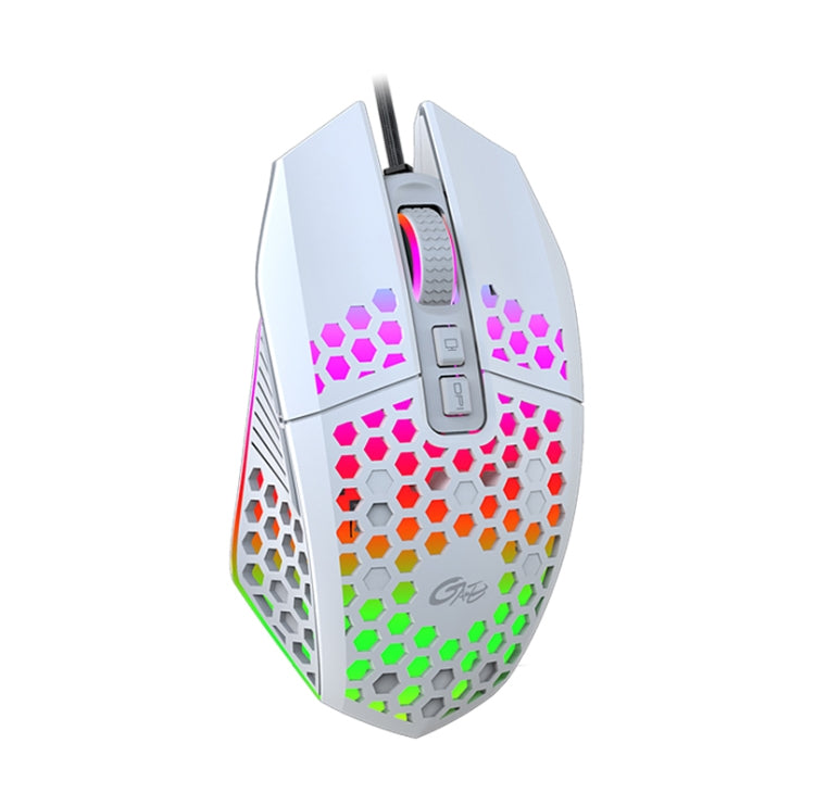FMOUSE X801 8 tasti 1600 DPI Mouse da ufficio luminoso cavo, stile:, Black Wireless Rechargeable, White Wireless Rechargeable, Black Wired, White Wired
