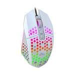 FMOUSE X801 8 tasti 1600 DPI Mouse da ufficio luminoso cavo, stile:, Black Wireless Rechargeable, White Wireless Rechargeable, Black Wired, White Wired