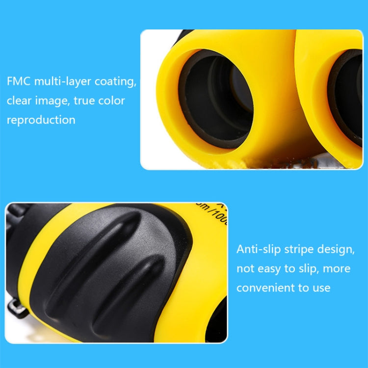 WYJ022 Mini binocolo HD per bambini, 8X21 Red, 8X21 Yellow, 8X21 Blue, 8X21 Green
