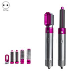 Pettine ad aria calda 5 in 1 Raddrizzamento automatico Asciugacapelli a doppio uso, Silver+Rose Red(EU Plug), Silver+Rose Red(US Plug), Silver+Rose Red(UK Plug), Silver+Rose Red(AU Plug), Black(EU Plug), Black(US Plug), Black(UK Plug), Black(AU Plug)