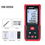 Telemetro laser palmare Righello laser a infrarossi, SNDWAY SW-DS50, SNDWAY SW-DS70, SNDWAY SW-DS100, SNDWAY SW-DS120