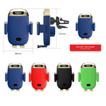 Supporto per telefono per caricabatterie wireless per auto S18 15W, Black, Red, Blue, Green, Black With Suction Cup Bracket, Red  With Suction Cup Bracket, Blue  With Suction Cup Bracket, Green  With Suction Cup Bracket