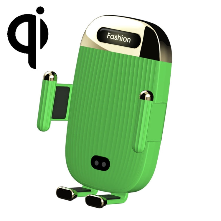 Supporto per telefono per caricabatterie wireless per auto S18 15W, Black, Red, Blue, Green, Black With Suction Cup Bracket, Red  With Suction Cup Bracket, Blue  With Suction Cup Bracket, Green  With Suction Cup Bracket